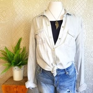 AE Chambray Boyfriend Shirt